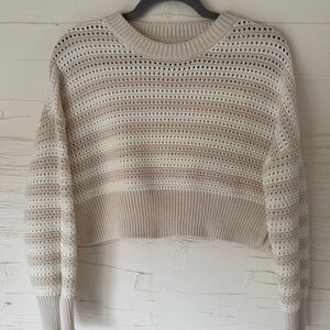 Anthropologie | Moon & Madison Cropped Knit Sweater - Size S